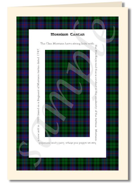 Morrison tartan greeting card